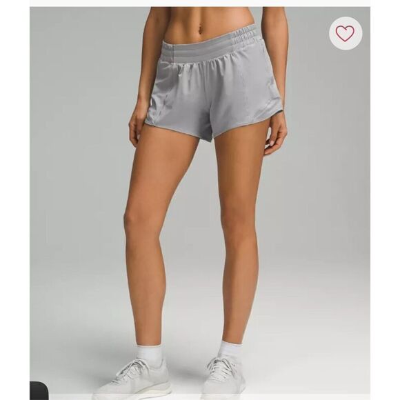 Lululemon Hotty Hot lined rhino gray shorts 4 - Picture 1 of 10